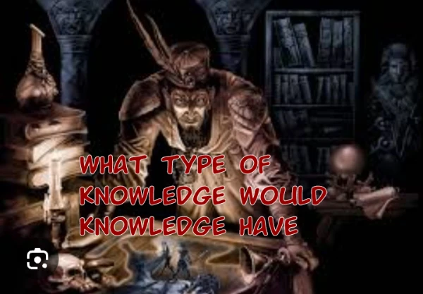 Many authors raise the topic of coming to our world of video games. What if they really come to our world?Find out how the types of knowledge in this game will be distributed inside my test.