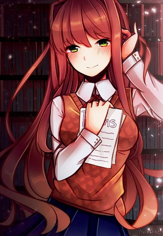 Monica(DDLC)- I still had to add one chan from the game.Chan herself likes her emerald-colored eyes and a skirt with stockings. Monica(DDLC)- I still had to add one chan from the game.Chan herself likes her emerald-colored eyes and a skirt with stockings.