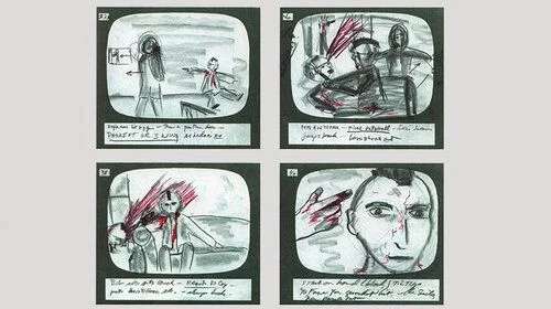 
Can you tell which movie storyboards look like works of art and which ones look like children's drawings?