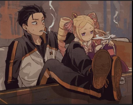 Choose the best official or fan art of Re Zero.