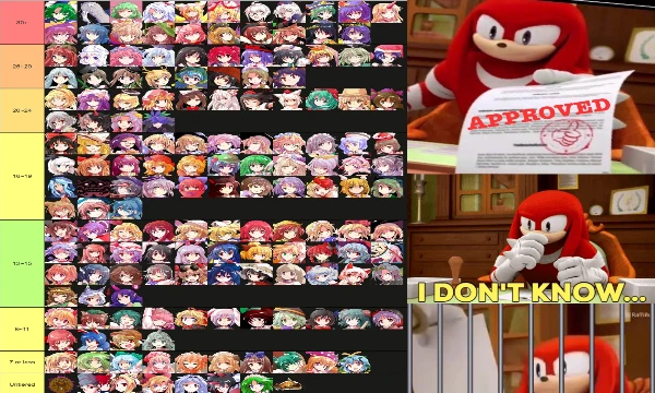 SOP is a quiz where you decide whether you like the character or not. In your playthrough you can change the concept of "like" to, for example, "drink" or "fight". Get on the train, dodge loli-danmaku