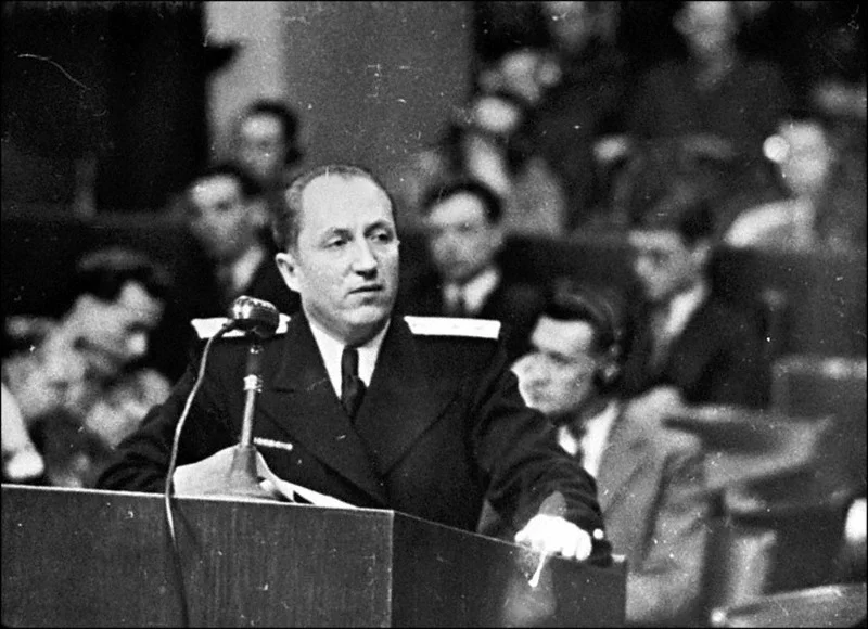 Roman Rudenko is the main Soviet prosecutor in Nuremberg. Roman Rudenko is the main Soviet prosecutor in Nuremberg.