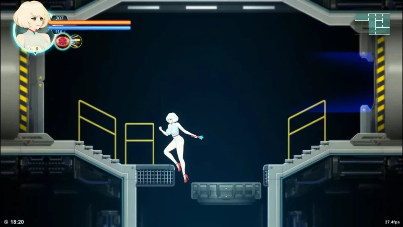A frame from the game. A frame from the game.