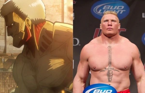The Armored Titan and Brock Lesnar The Armored Titan and Brock Lesnar