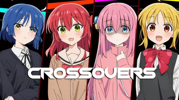 A simple test in which you have to guess with whom the girls from the anime "Lonely Rocker" created a crossover / parody.