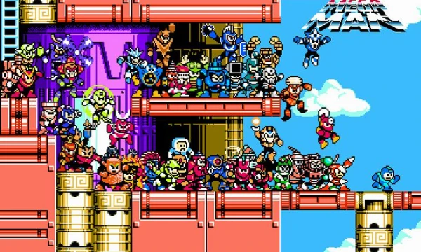 I suggest you recall the image of all the bosses of each part of the Mega Man game with their unique abilities.