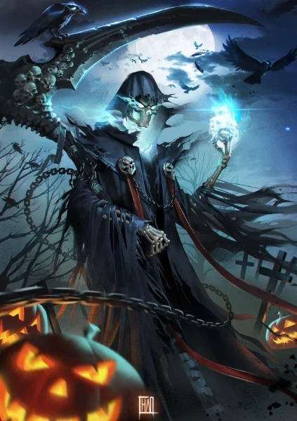 Today we are choosing the best art and image of death, we need to choose the most interesting option. There will also be a classic version of death.