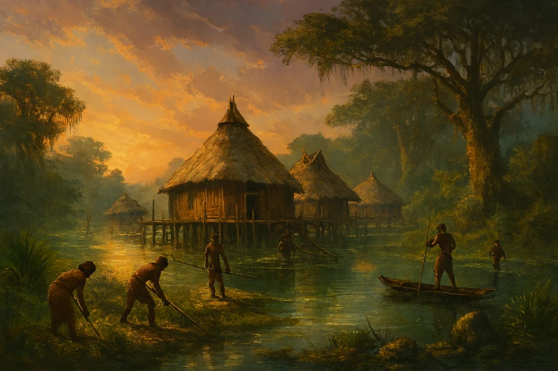 People build the first settlement in 220 People build the first settlement in 220