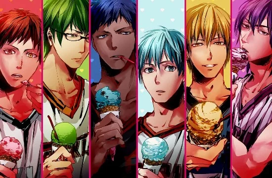 There are only characters from the anime and the latest movie Kuroko Basketball