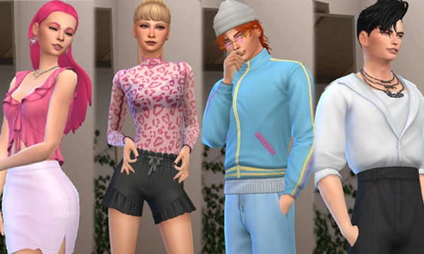 Here are all my Sims' festive outfits.