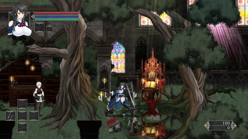 A frame from the game. A frame from the game.