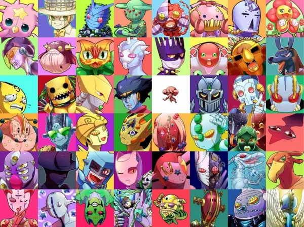 This test presents stands of 3-8 JOJO parts