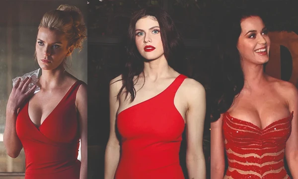 32 hot celebrities in fiery red dresses! Who’s the hottest? Have fun! =)
