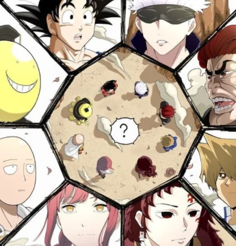 The versions of the characters from the anime winds up in a New world, their task is to defeat the rest and make history. 
And who will win in your opinion? 
(The test may contain spoilers for various