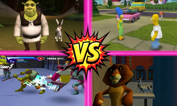 This test contains video games based on various animated movies and animated series. I suggest you to choose the best one. Enjoy this tournament
