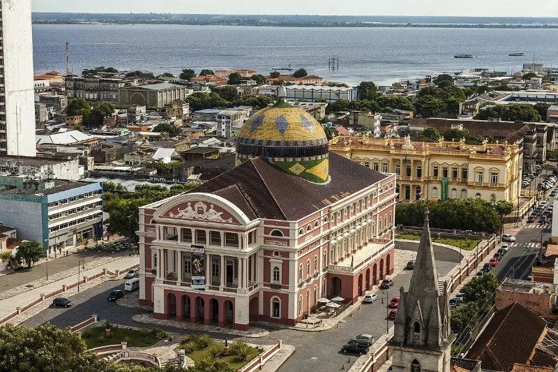 4. Amazonas (Brazil) 1,559,161 km2 The administrative center is the city of Manaus, the largest state in Brazil by area. It occupies more than 18 % of the country's territory 4. Amazonas (Brazil) 1,559,161 km2 The administrative center is the city of Manaus, the largest state in Brazil by area. It occupies more than 18 % of the country's territory