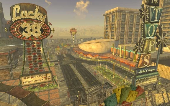 There are different settlements from several parts of the Fallout series (all numbered parts, and New Vegas). There may be errors in the descriptions, since the author is not a super expert in this se