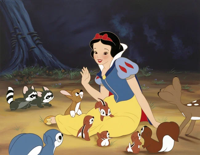 The famous scene with Snow White The famous scene with Snow White