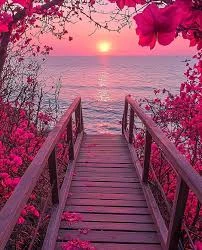 A bridge and the sunset A bridge and the sunset