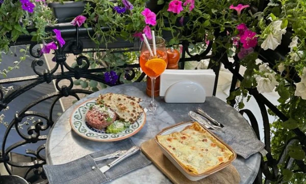 The most beautiful view, with the most delicious food