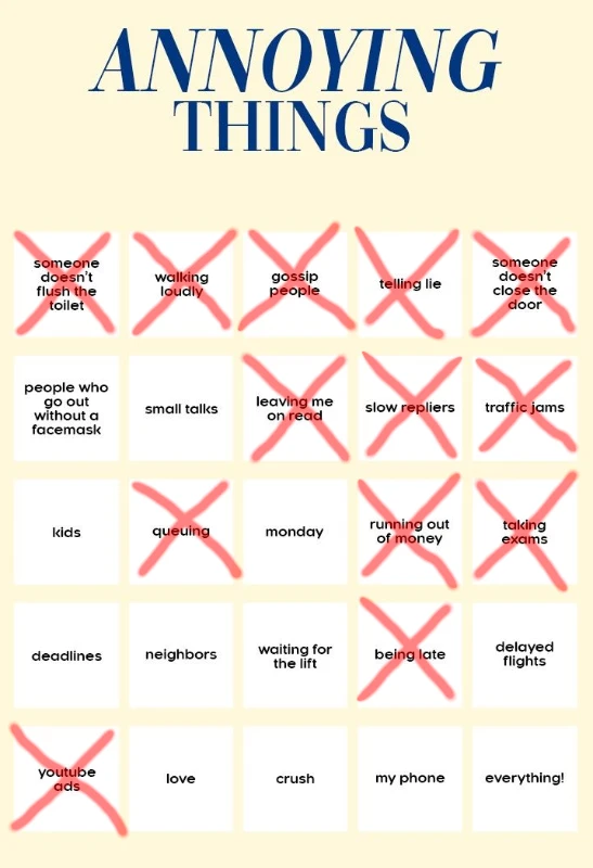 Annoying things Annoying things