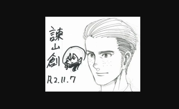 Sketch with Marco from the future, drawn by Isayama Sketch with Marco from the future, drawn by Isayama