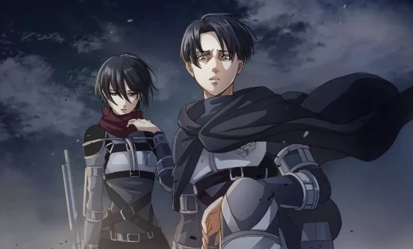 Mikasa and Levi Ackerman Mikasa and Levi Ackerman