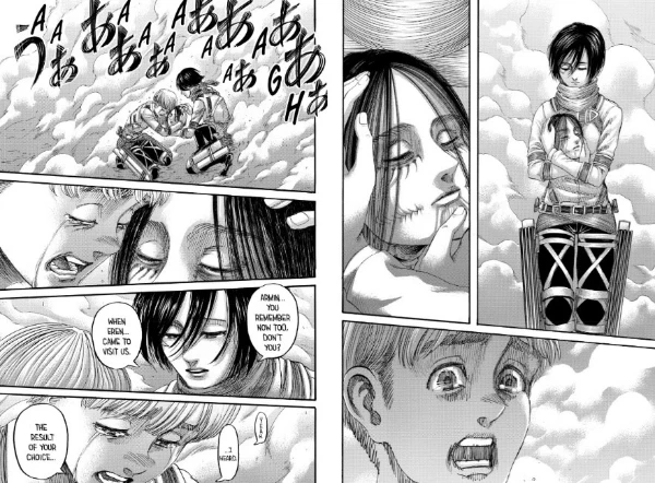The ending of the manga Attack on Titan The ending of the manga Attack on Titan