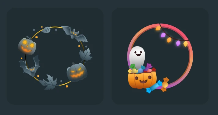 You can choose from frames in creepy and cute themes (whatever you like). You can choose from frames in creepy and cute themes (whatever you like).