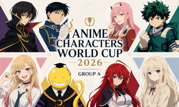 1024 characters compete in the 2026 World Cup. There are 16 groups of 64 characters. Only the top 16 from each group advance to the next round!